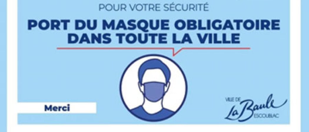 Le maire de La Baule décide le retour du masque obligatoire